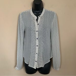 3/$15 SALE!  Forever 21 Ivory Sheer Long Sleeve Blouse